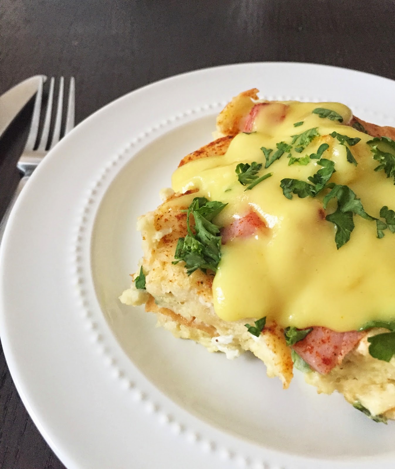 overnight eggs benedict casserole