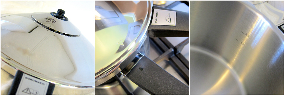 Kuhn Rikon Stainless Steel Duromatic Saucepan Pressure Cooker 5 Quart,  Silver