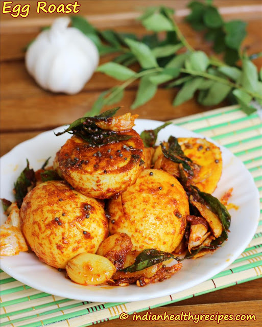 egg roast recipe or egg fry recipe | easy egg recipes