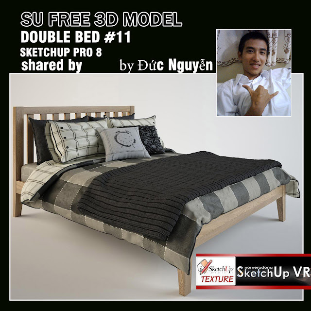 sketchup_3d_model_double_bed-#11