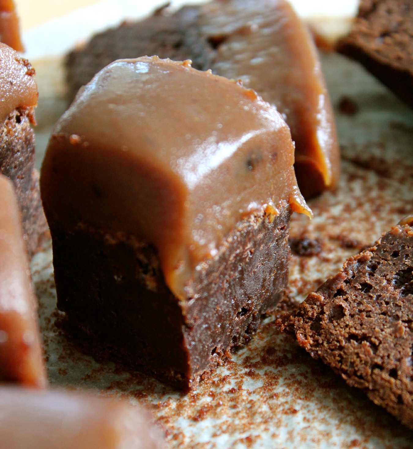 Warm&Snug&Fat double chocolate salt caramel brownies...