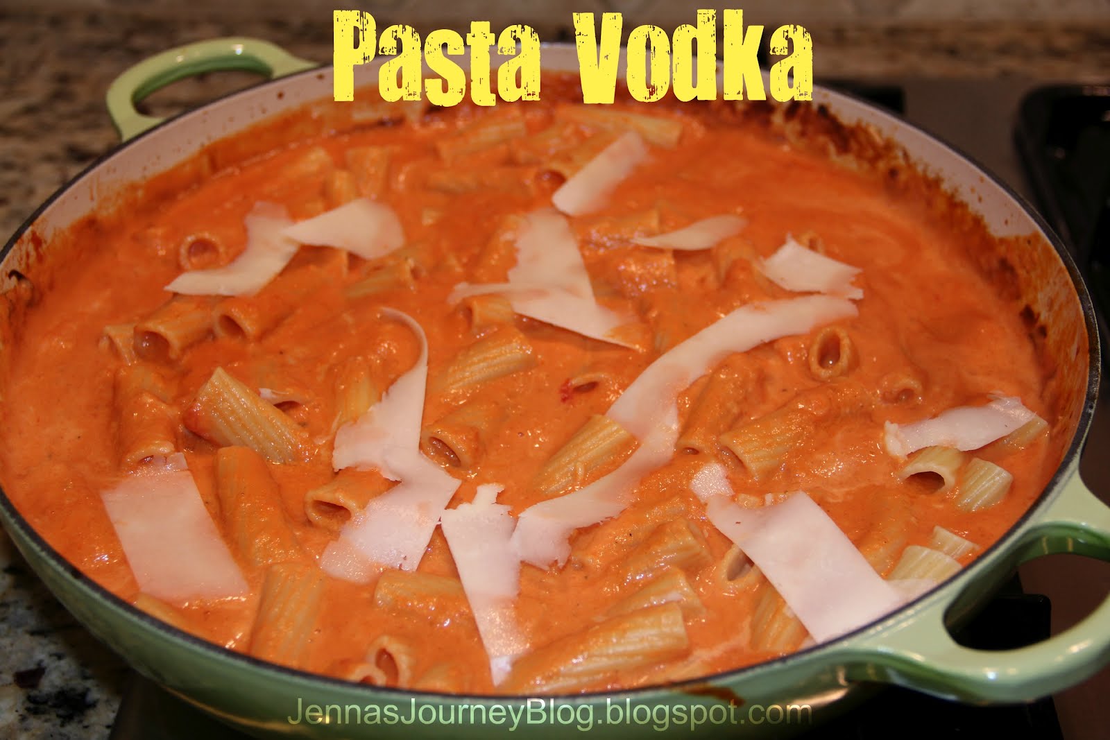 Jenna Blogs Pasta Vodka