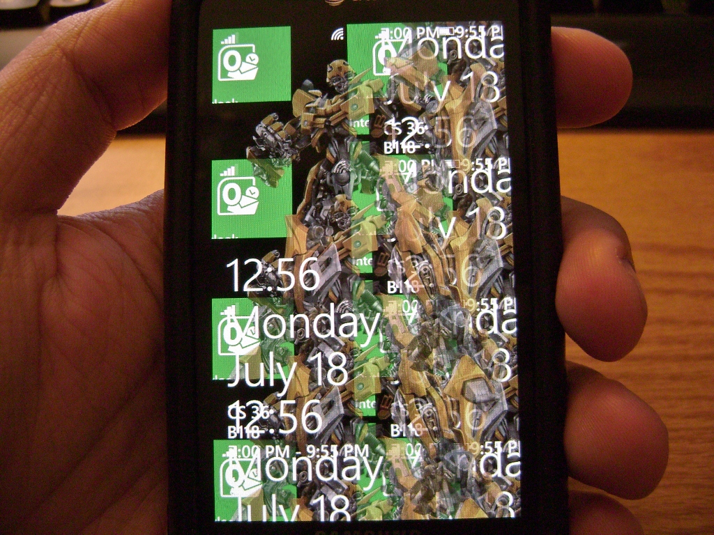 Transparent wallpapers broken in Mango? - Nokia Windows Phone 7