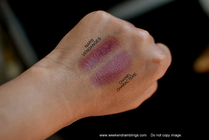 Weekend Ramblings Chanel Rouge Coco Lipstick Charactere I love that vendanges is sheer, because that makes it more ♥ nars lipstick in vendanges. weekend ramblings