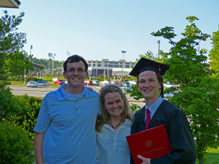 Michael, Stephanie and Ryan, May 2013, Universty of Arkansas Graduation Michael, Stephanie and Ryan, May 2013, Universty of Arkansas Graduation