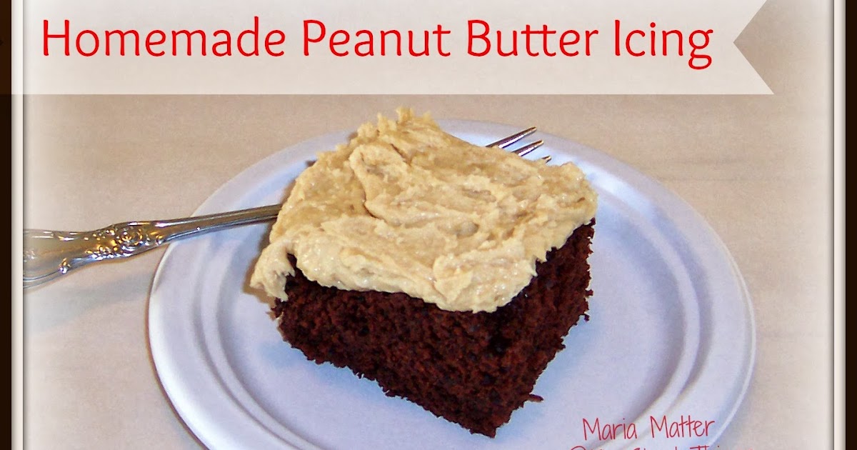 Five Simple Things Homemade Peanut Butter Icing