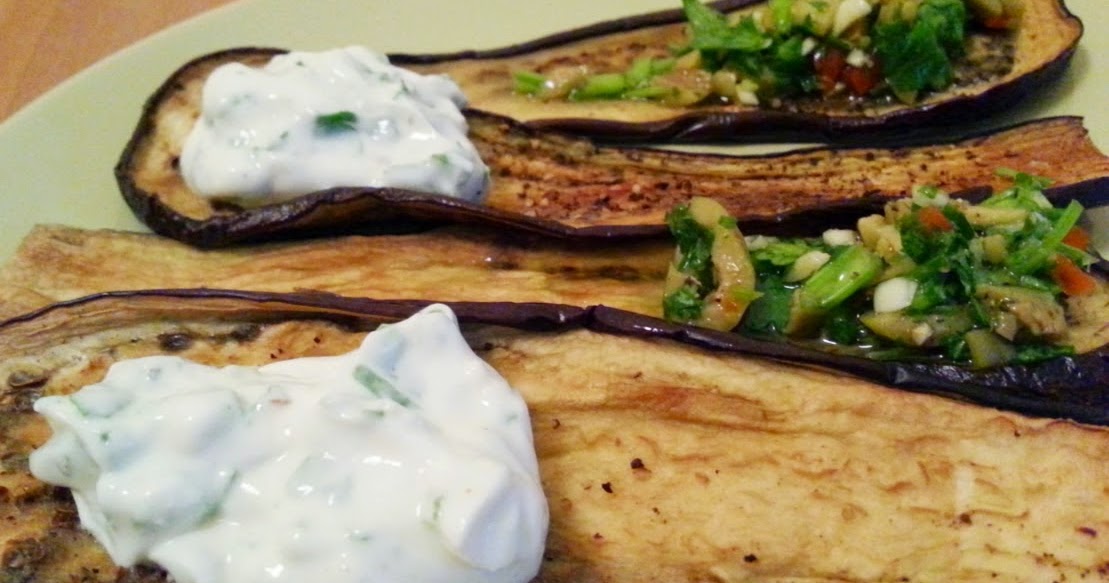 Adventures in the Kitchen Roasted Eggplant Strips with CilantroYogurt