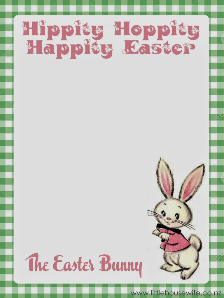 little housewife letter from the easter bunny letter from easter bunny