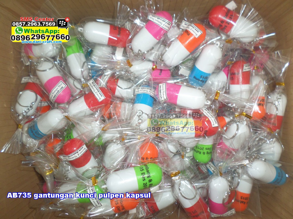 Gantungan Kunci Pulpen Kapsul | Souvenir Pernikahan