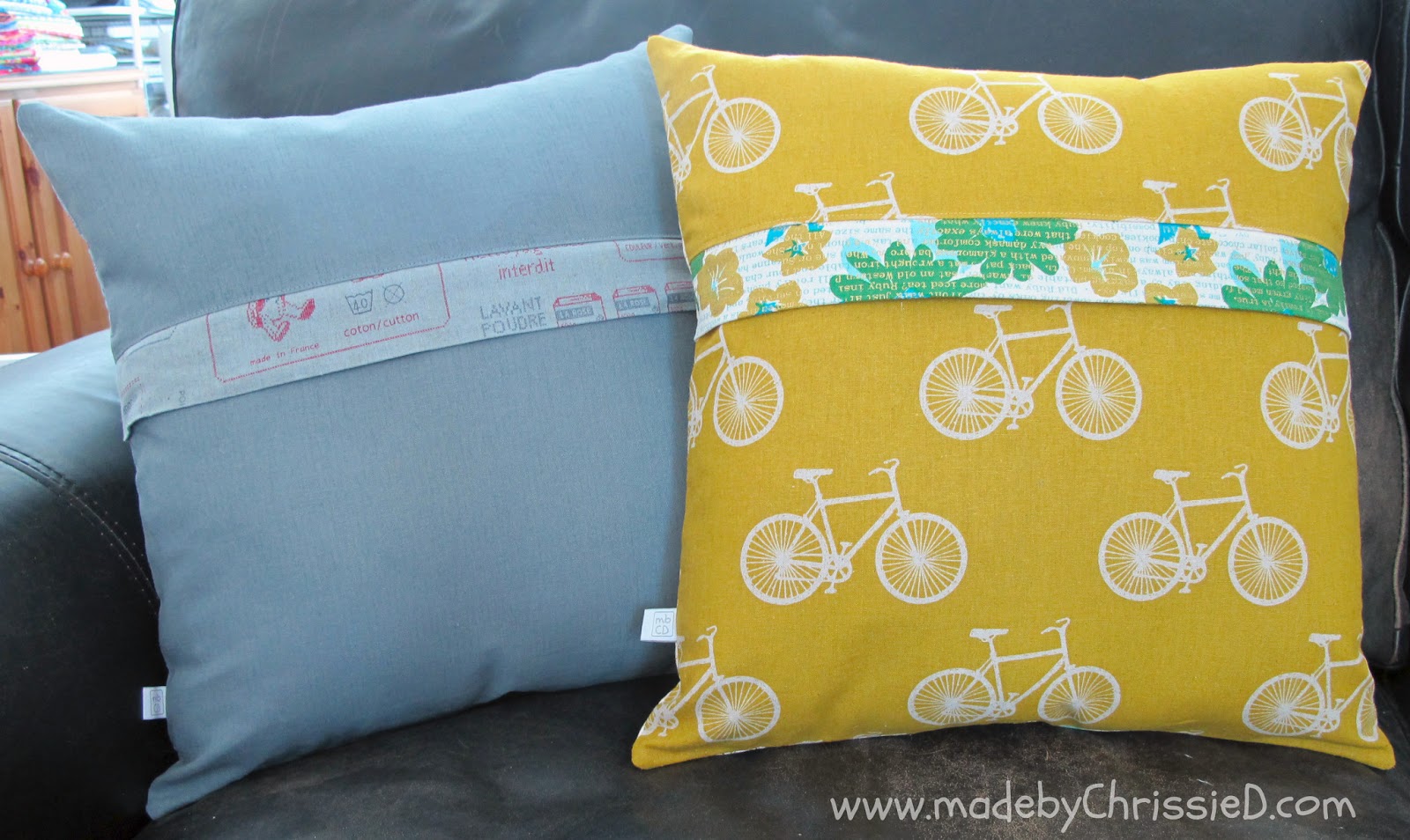 Chris Dodsley mbCD Tutorial Quilted Pillow Cushion With Hidden Zipper