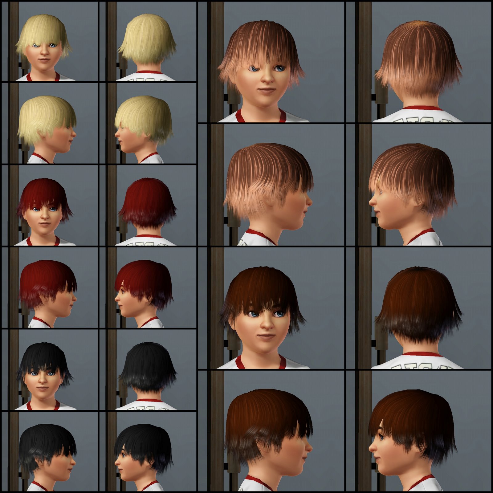 The Sims 3 Store: Hair Showroom: Choppy Haircut for Boys