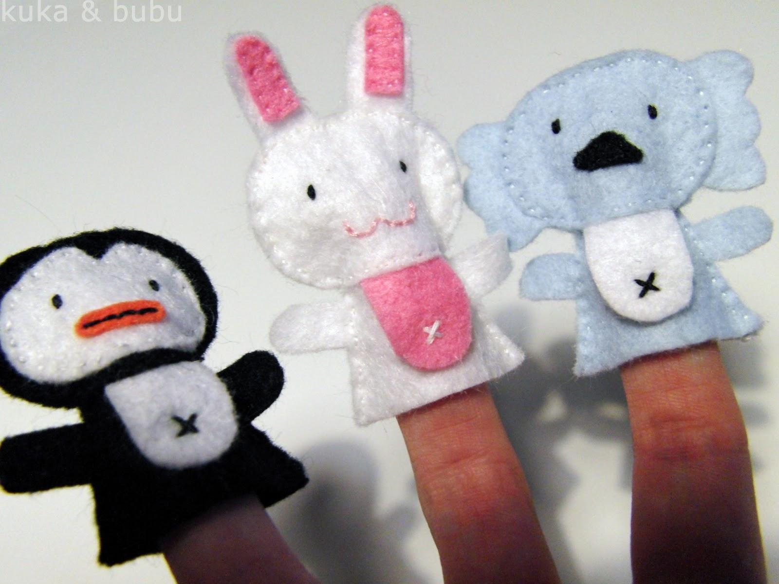 kuka and bubu Finger puppets Títeres de dedo