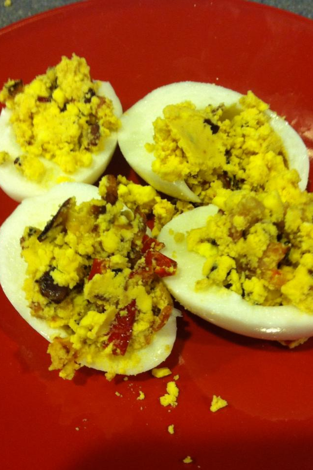 Feeding Ger Sasser Breakfast Deviled Eggs