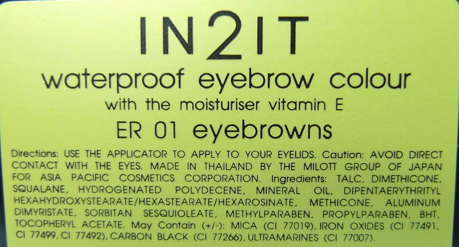 Review IN2IT Waterproof Brow Powder The Beauty Junkee
