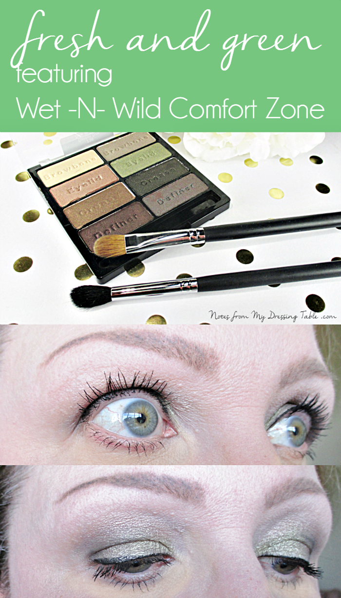 Fresh And Green Easy Eye Look Featuring Wet N Wild Comfort Zone