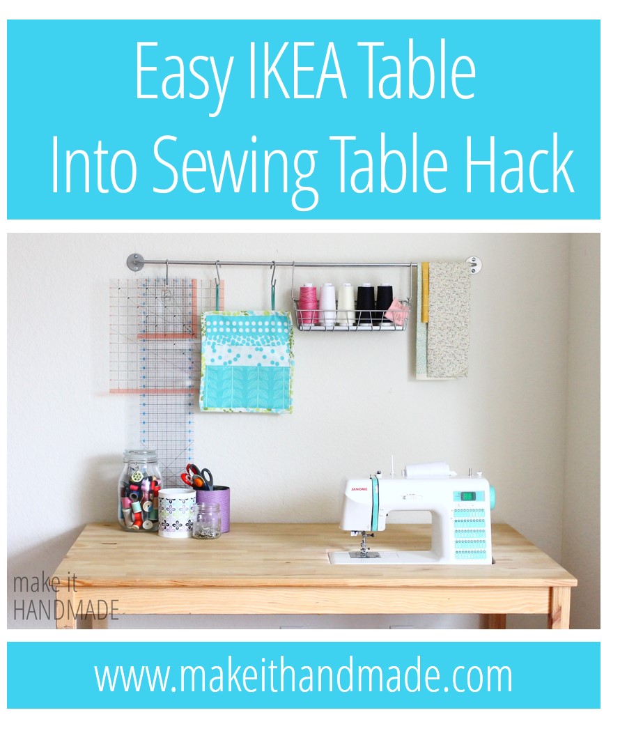 Costume Diy Ikea Sewing Table Hack with Dual Monitor