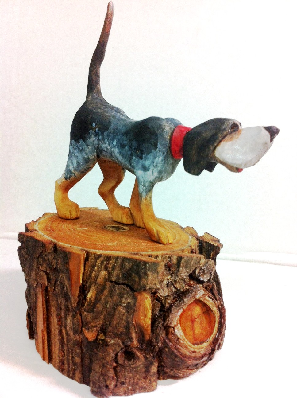 Mike Pounders Wood Carving "Blue"
