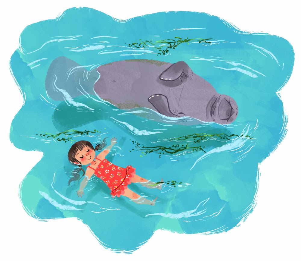 Katherine's Sketch Blog: Save the Manatees!