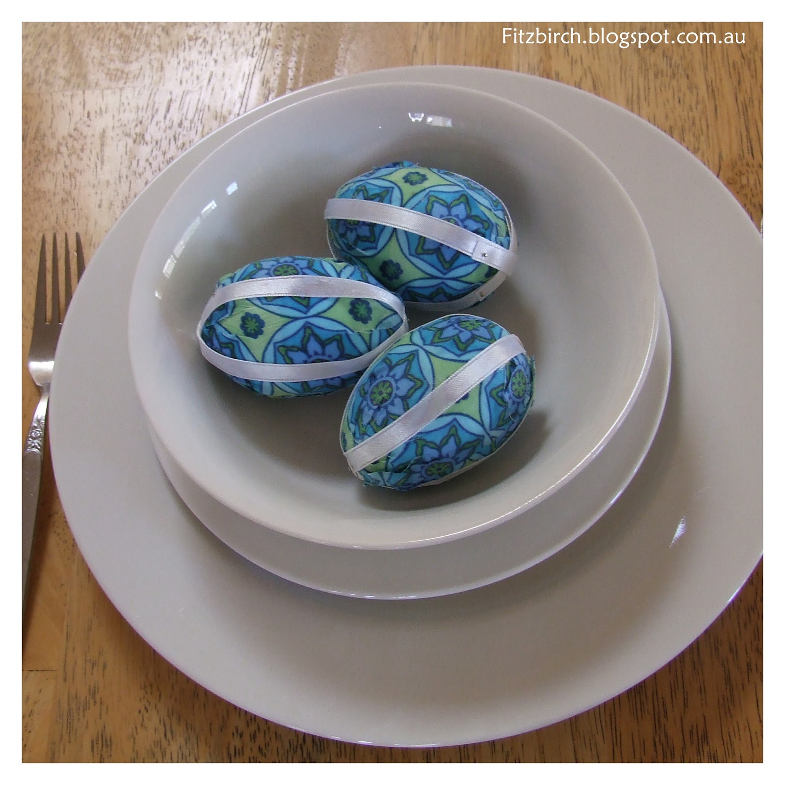 FitzBirch Crafts Fabric covered eggs