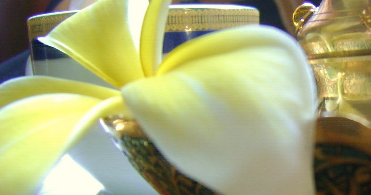 RAINBOW The Colours of India 'Frangipani Tea'....for two!...a beautiful 'SpringSummer