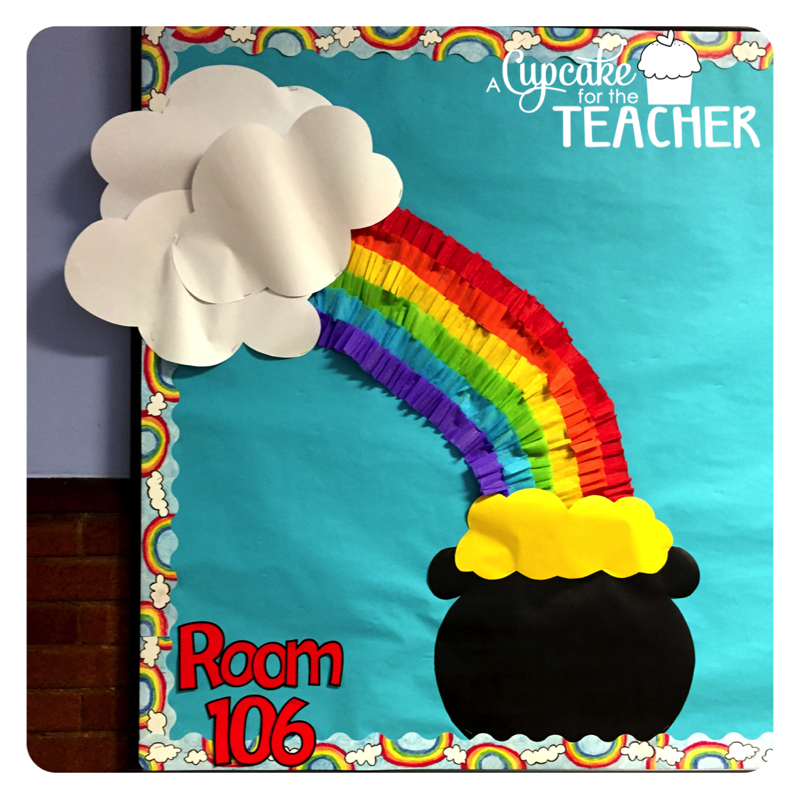 March Bulletin Board {Tutorial} and Sprint Prints! A Cupcake for the