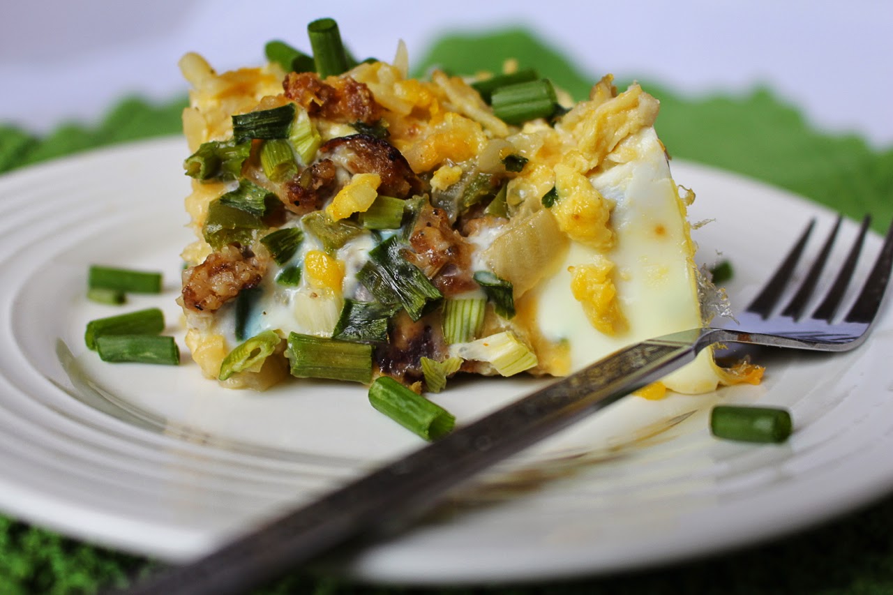 Kylee's Kitchen Crock Pot Sausage, Egg & Hashbrown Casserole