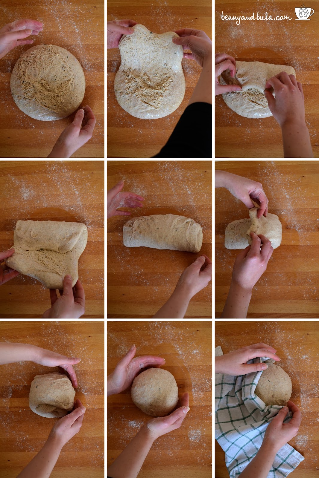 spiegazione pieghe a 3 o portafoglio/step by step bread folding tutorial