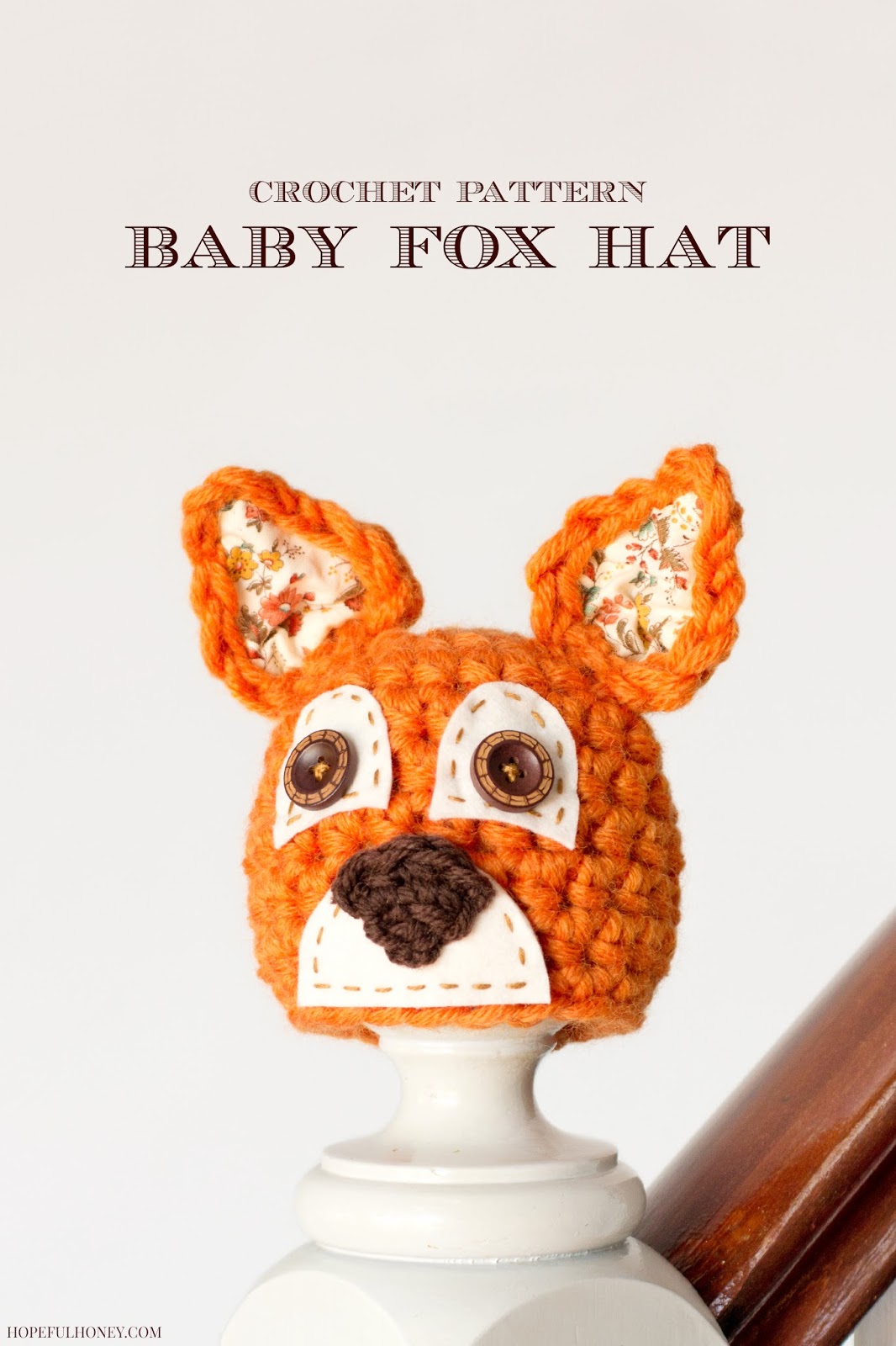 Fox Crochet Hat Pattern