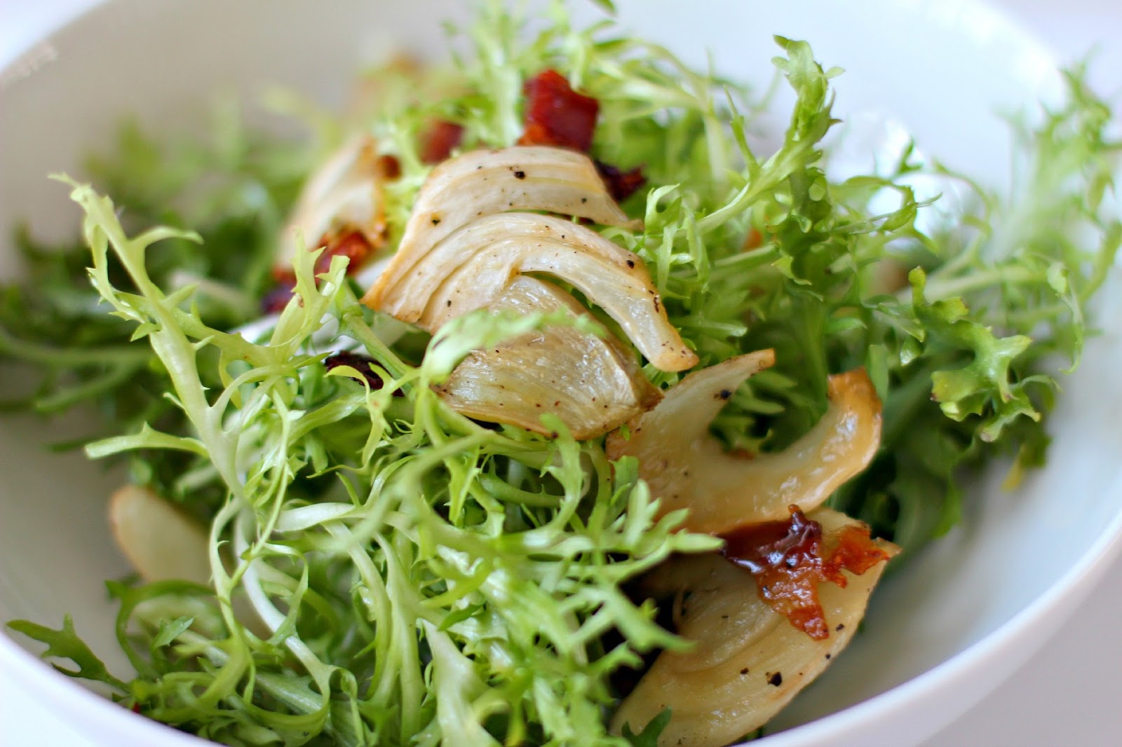 Milk and Honey Caramelized Pancetta and Fennel Salad
