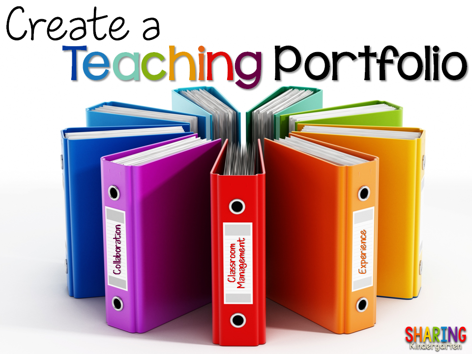 Create a Teaching Portfolio Sharing Kindergarten Bloglovin’