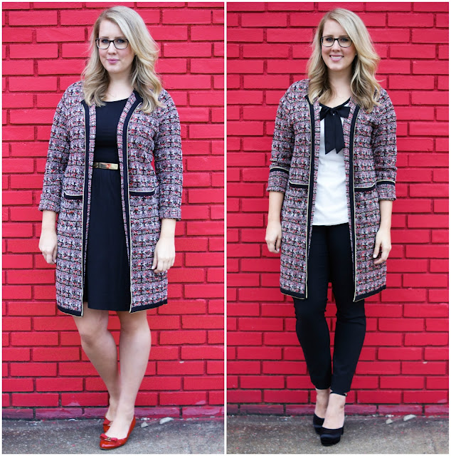 Franish two ways to wear a sweater coat