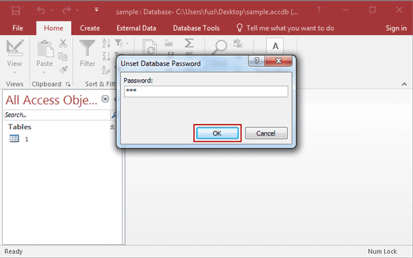 unset access 2016 database password unset access 2016 database password
