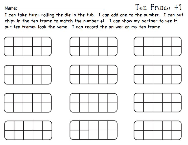 ten frame template