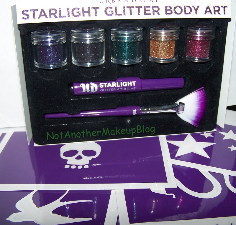 NotAnotherBeautyBlog Urban Decay Starligh glitter body art