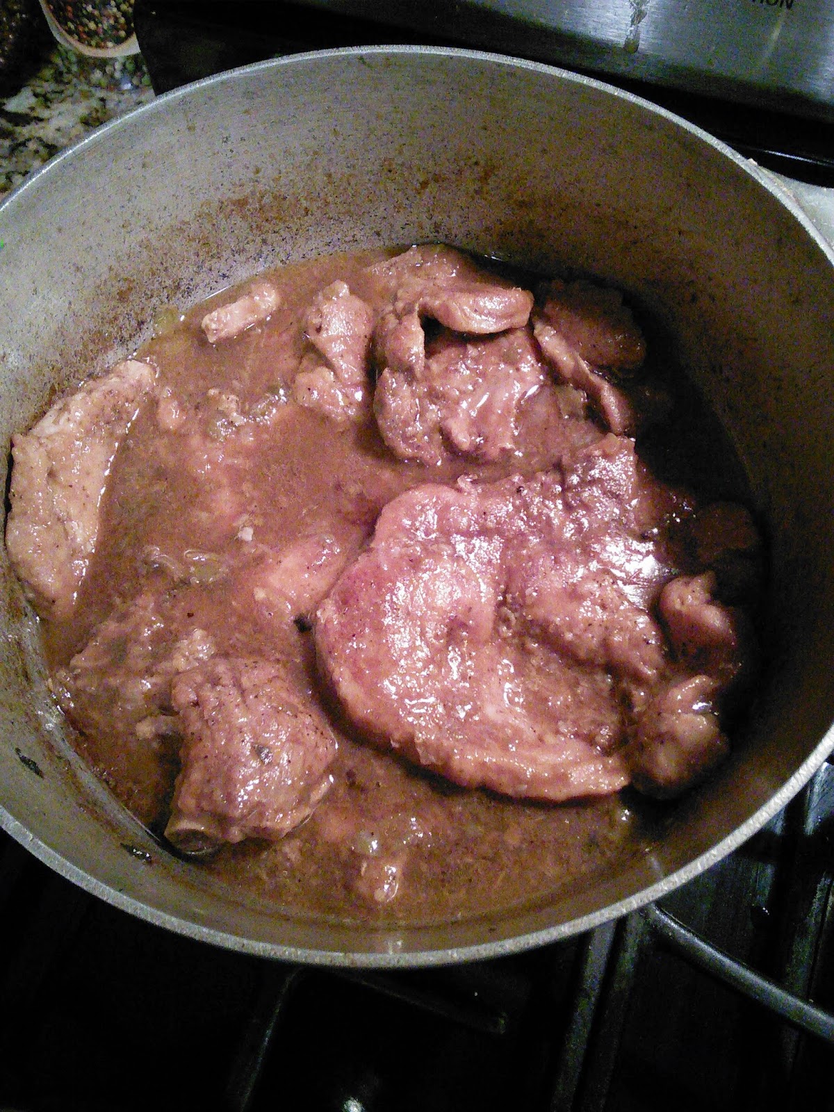 Hot Southern Mess Pork Chops, Rice and Gravy