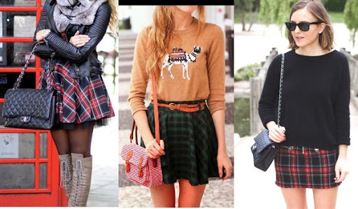 Plaid skirt outfit ideas for women - spring/summer 2015/2016 Plaid skirt outfit ideas for women - spring/summer 2015/2016