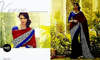 Two Shaded Indian Saree Designs