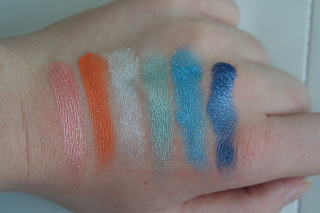 BH cosmetics galaxy chic palette swatches