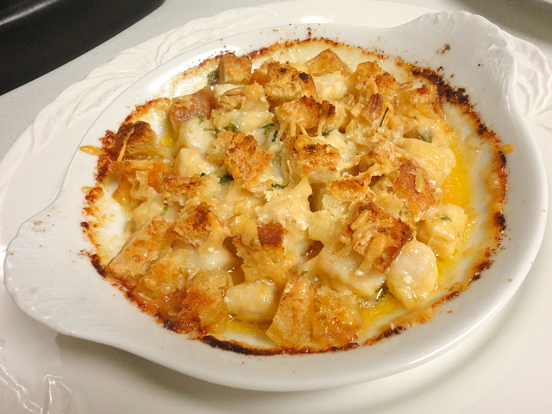 Nantucket Bay Scallops in Tabasco Butter with Parmesan Cheese and