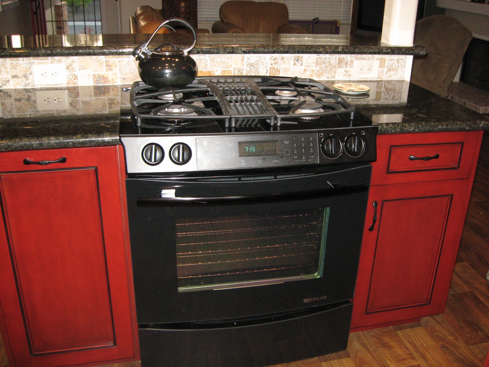 Kitchen corner cabinet organizers JennAir slidein downdraft convection range. I chose the downdraft