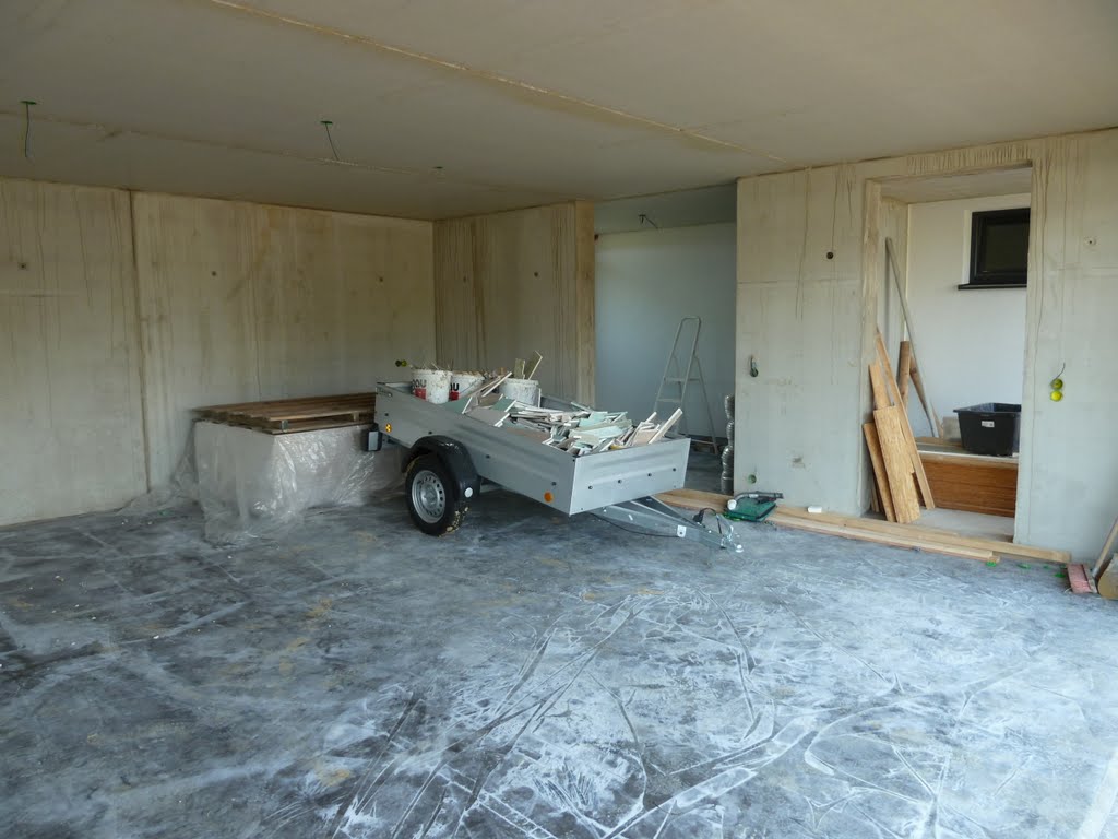 Hausbau - Tina und Manuel: Terasse und Garagenboden betonieren