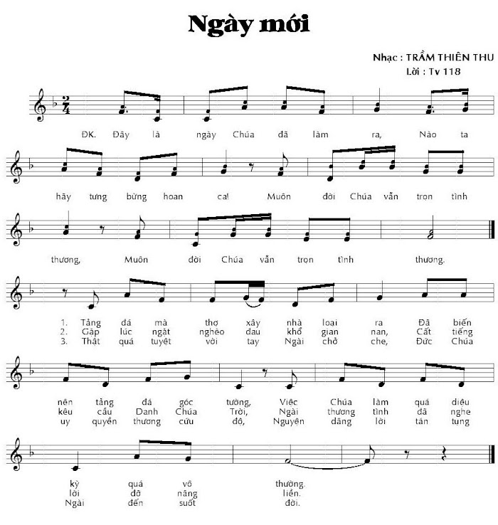 Thánh ca: Ngày Mới (Tv 118)