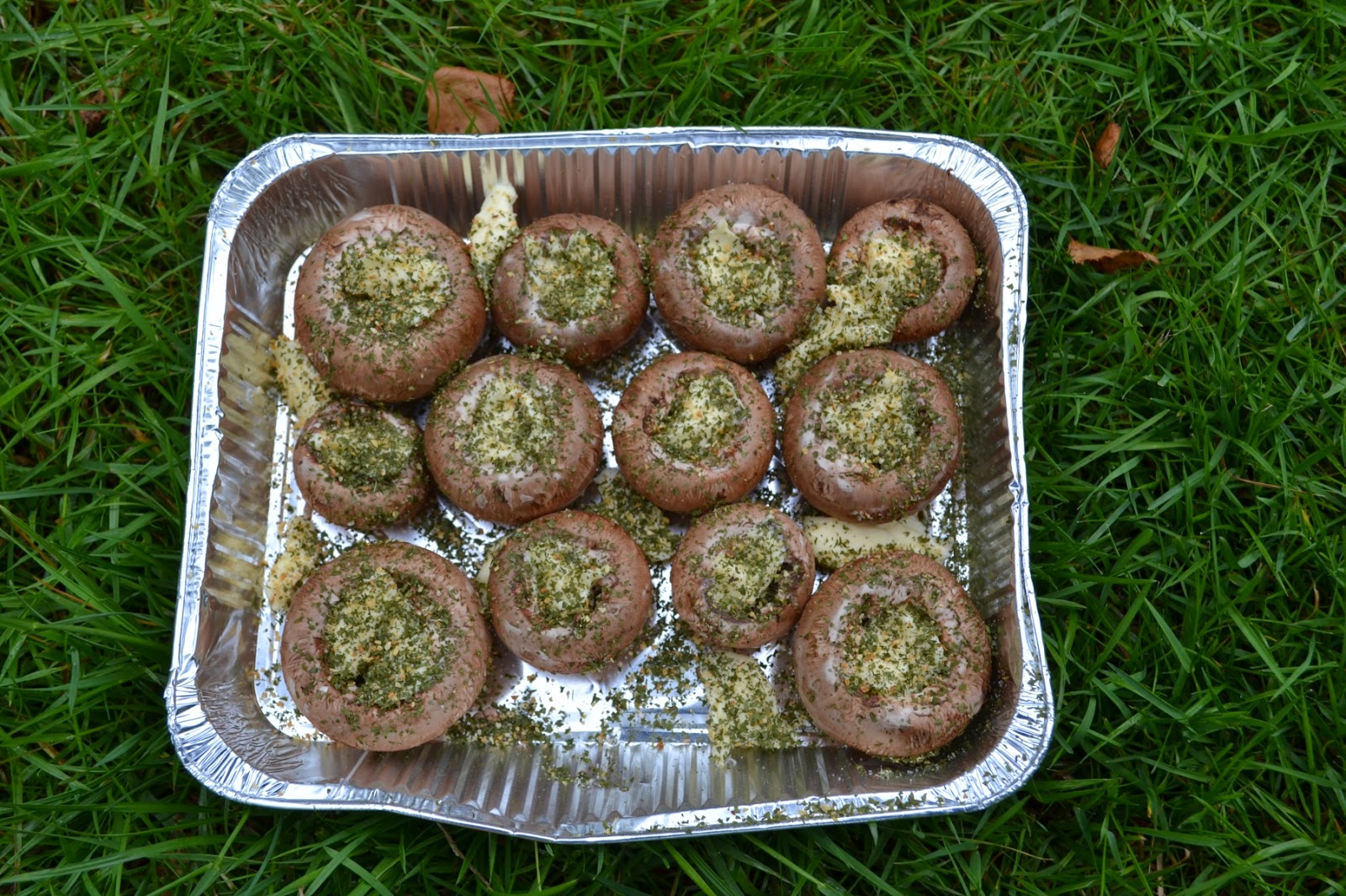 Duizenden1dag Barbecue champignons met kruidenboter