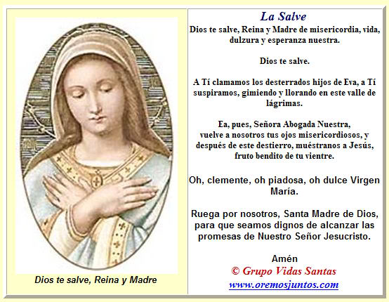 DIOS SALVE REINA MADRE dios salve reina madre: