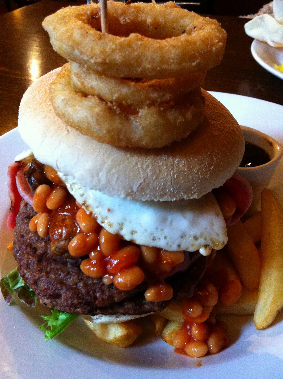 The Fry up Inspector Full English burger The Woolpack Norwich