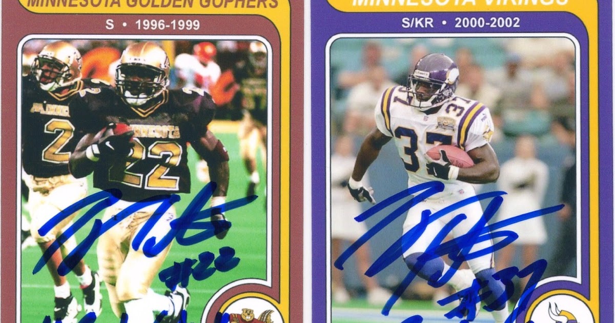 Minnesota Sports Autograph Project TYRONE CARTER