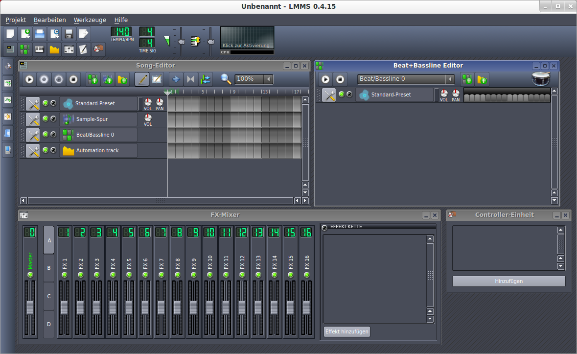 LMMS Linux MultiMedia Studio Digital Audio Workstation