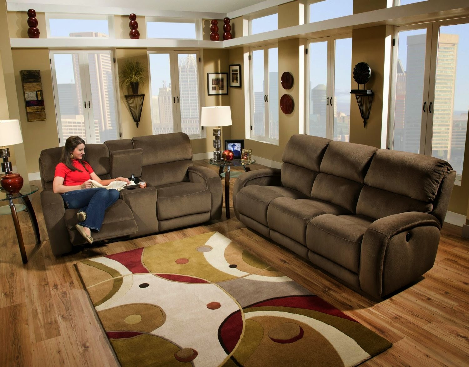 southern motion leather reclining sofa