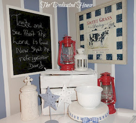 The Dedicated House: Decorating Above the Refrigerator