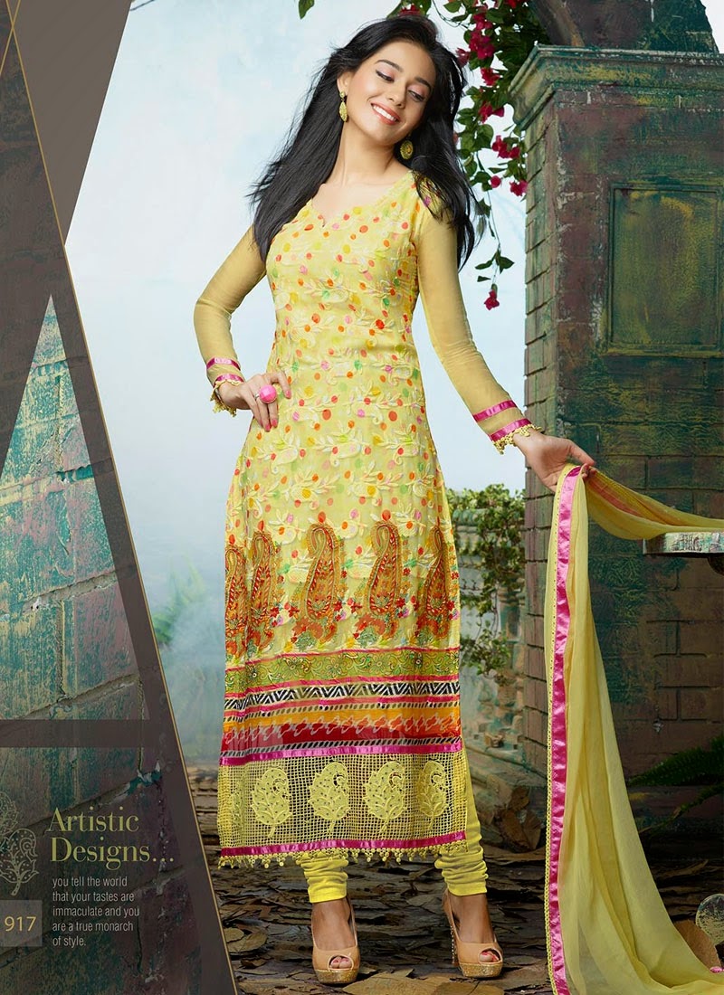 thread work designs for churidar